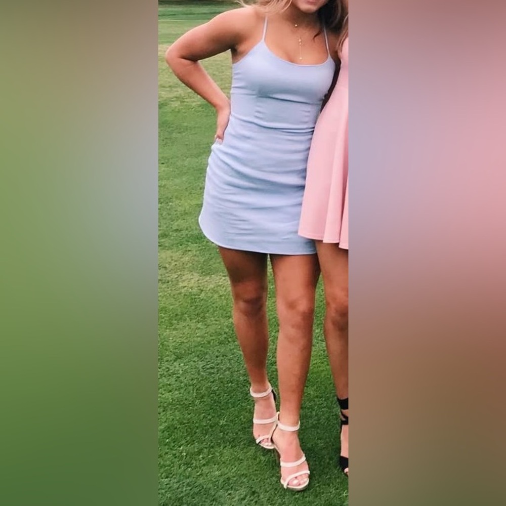 Light Blue Mini Dress